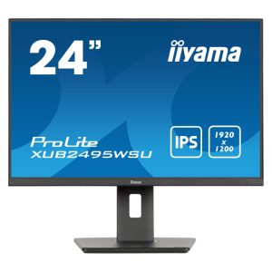 Monitor iiyama ProLite XUB2495WSU-B7 de 61 cm (24 pulgadas) con resolución 1920x1200 pixeles, 4K Ultra HD, tecnología LED y color negro. Modelo XUB2495WSU-B7