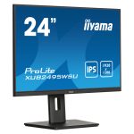 Monitor iiyama ProLite XUB2495WSU-B7 de 61 cm (24 pulgadas) con resolución 1920x1200 pixeles, 4K Ultra HD, tecnología LED y color negro. Modelo XUB2495WSU-B7