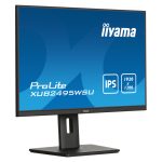 Monitor iiyama ProLite XUB2495WSU-B7 de 61 cm (24 pulgadas) con resolución 1920x1200 pixeles, 4K Ultra HD, tecnología LED y color negro. Modelo XUB2495WSU-B7