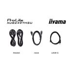 iiyama ProLite XUB2497HSN-B2 pantalla para PC de 60,5 cm (23.8 pulgadas), resolución 1920 x 1080 Pixeles, Full HD, tecnología LED, color Negro, SKU XUB2497HSN-B2