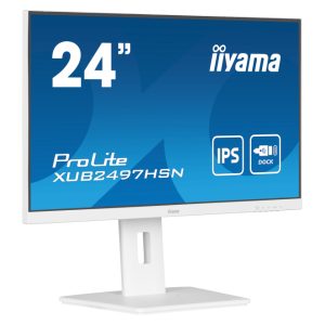 iiyama ProLite XUB2497HSN-W1, Monitor para PC de 23.8 pulgadas, 1920 x 1080 Pixeles, Full HD, LED, Blanco, XUB2497HSN-W1