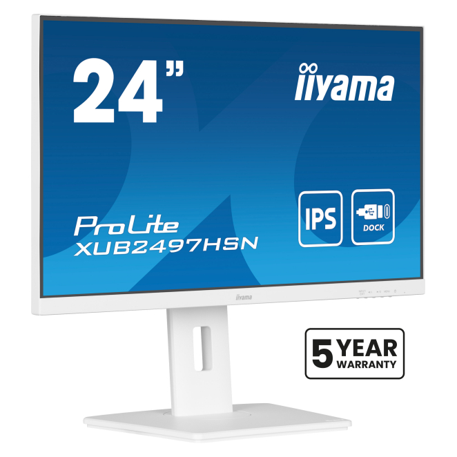iiyama ProLite XUB2497HSN-W2 pantalla para PC 60,5 cm (23.8″) 1920 x 1080 Pixeles Full HD LED Blanco 1 iiyama ProLite XUB2497HSN-W2 pantalla para PC