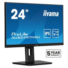 Monitor Iiyama XUB2497HSU-B2 de 23.8 pulgadas con resolución 1920 x 1080 pixeles, Full HD LED en color negro. SKU: XUB2497HSU-B2