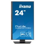 Monitor Iiyama XUB2497HSU-B2 de 23.8 pulgadas con resolución 1920 x 1080 pixeles, Full HD LED en color negro. SKU: XUB2497HSU-B2