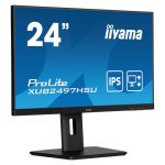 Monitor Iiyama XUB2497HSU-B2 de 23.8 pulgadas con resolución 1920 x 1080 pixeles, Full HD LED en color negro. SKU: XUB2497HSU-B2