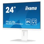 iiyama ProLite XUB2497HSU-W2 pantalla para PC de 23.8 pulgadas con resolución 1920 x 1080 píxeles, tecnología Full HD LED, color blanco. SKU: XUB2497HSU-W2