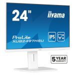 iiyama ProLite XUB2497HSU-W2 pantalla para PC de 23.8 pulgadas con resolución 1920 x 1080 píxeles, tecnología Full HD LED, color blanco. SKU: XUB2497HSU-W2