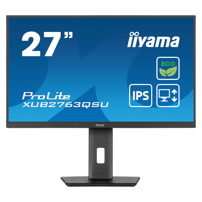 iiyama ProLite XUB2763QSU-B1 pantalla para PC 68,6 cm (27″) 2560 x 1440 Pixeles Full HD LED Negro 1 iiyama ProLite XUB2763QSU-B1 pantalla para PC