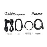 Monitor iiyama ProLite XUB2790QSUH-B2 de 27 pulgadas con resolución 2560 x 1440 Pixeles en color Negro.