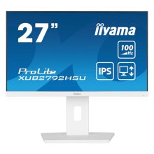 Monitor iiyama ProLite XUB2792HSU-W6 LED de 27 pulgadas con resolución Full HD 1920 x 1080 Pixeles en color blanco