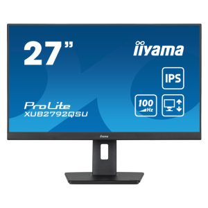 iiyama ProLite XUB2792QSU-B6, pantalla para PC de 27 pulgadas, resolución 2560 x 1440 Pixeles, Full HD, LED, color Negro, XUB2792QSU-B6