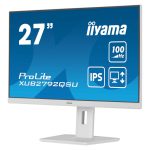 iiyama ProLite XUB2792QSU-W6 pantalla para PC de 27 pulgadas, 2560 x 1440 pixeles, Wide Quad HD, LED en color blanco, XUB2792QSU-W6