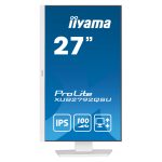 iiyama ProLite XUB2792QSU-W6 pantalla para PC de 27 pulgadas, 2560 x 1440 pixeles, Wide Quad HD, LED en color blanco, XUB2792QSU-W6