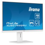 iiyama ProLite XUB2792QSU-W6 pantalla para PC de 27 pulgadas, 2560 x 1440 pixeles, Wide Quad HD, LED en color blanco, XUB2792QSU-W6