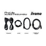 Monitor para PC iiyama ProLite XUB2792UHSU-B6 de 27 pulgadas con resolución 3840 x 2160 Pixeles 4K Ultra HD en color Negro. Modelo XUB2792UHSU-B6