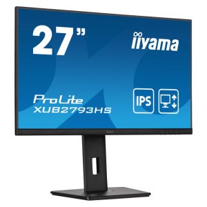 Monitor iiyama ProLite XUB2793HS-B7 con pantalla de 27 pulgadas y resolución 1920 x 1080 pixeles Full HD en color negro