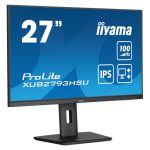 Monitor iiyama ProLite XUB2793HSU-B6 para PC, 27 pulgadas, 1920 x 1080 pixeles, Full HD, LED, negro, SKU XUB2793HSU-B6