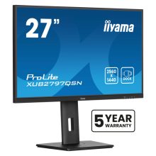 iiyama ProLite XUB2797QSN-B2 monitor de 27 pulgadas con resolución 2560x1440, 2K Ultra HD LED en color negro, SKU XUB2797QSN-B2