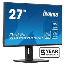iiyama ProLite XUB2797UHSNP-B1 pantalla para PC de 68,6 cm con resolución 3840 x 2160, 4K Ultra HD, LED en color negro