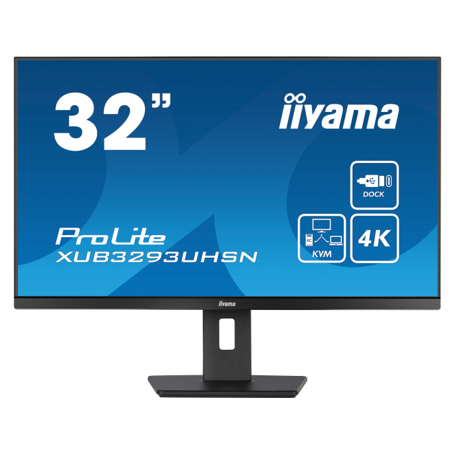 Iiyama Xub3293uhsn B5 iiyama ProLite XUB3293UHSN-B5 pantalla para PC 31.5 pulgadas 3840 x 2160 pixeles 4K Ultra HD LCD en color negro, modelo XUB3293UHSN-B5