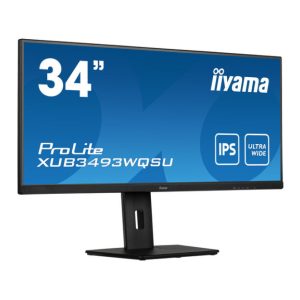 iiyama ProLite XUB3493WQSU-B5 pantalla para PC de 86,4 cm (34 pulgadas) con resolución 3440 x 1440 pixeles, UltraWide Quad HD, LED, color negro