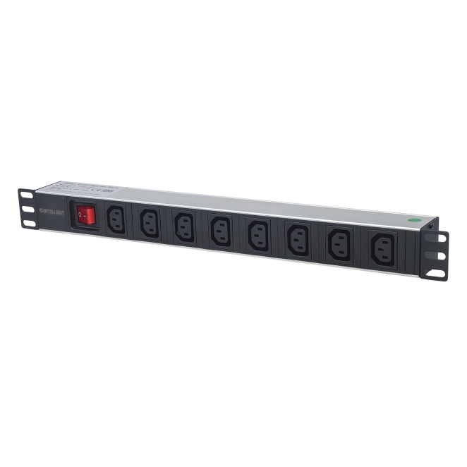 Intellinet PDU 8 Salidas AC 1U Negro y Plata Unidad de distribución de energía Intellinet con 8 salidas AC, tamaño 1U, en colores negro y plata. SKU: 163620