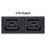 Intellinet 163675 unidad de distribución de energía PDU, 24 salidas AC, 32U, en negro y blanco