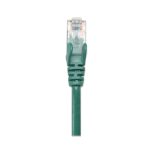 Cable de red Intellinet Cat5e de 0.45 metros en color verde, tipo U/UTP, SKU 318167
