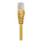 Cable de red Intellinet de 1 metro amarillo con conectores RJ-45, Cat5e U/UTP, SKU 318969
