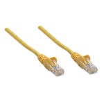 Cable de red Intellinet RJ-45, M/M, 5 metros, amarillo, Cat5e U/UTP, SKU 319850