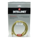 Cable de red Intellinet RJ-45, M/M, 5 metros, amarillo, Cat5e U/UTP, SKU 319850