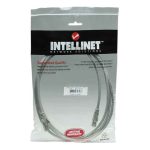 Cable de red Intellinet Cat5e UTP de 1 metro, ideal para conexiones de alta velocidad. SKU 319867