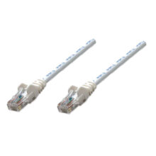Imagen del cable de red Intellinet Cat5e UTP, SKU 320689, ideal para conexiones de alta velocidad y estabilidad en redes LAN.