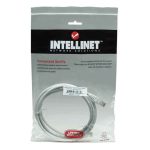 Imagen del cable de red Intellinet Cat5e UTP, SKU 320689, ideal para conexiones de alta velocidad y estabilidad en redes LAN.