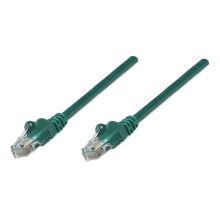 Cable de red Intellinet RJ-45 M/M de 10 metros en color verde, categoría Cat5e U/UTP (UTP) SKU 325943