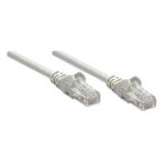 Intellinet cable de red Cat6 gris de 15 metros, modelo U/UTP, SKU 336772, ideal para conexiones de alta velocidad.