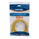 Imagen del cable de red Intellinet Cat6 UTP de 5 metros, modelo amarillo, SKU 343725.