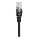 Imagen del cable de red Intellinet de 10 metros, modelo Cat5e U/UTP, en color negro, ideal para conexiones rápidas y seguras. SKU 345378.