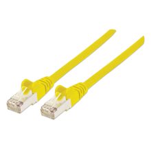 Cable de red Intellinet amarillo de 3 metros, categoría 6a, S/FTP, SKU 350501