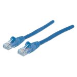 Cable de red Intellinet 7.5m Cat6a S/FTP, color azul, alta velocidad, SKU 350785
