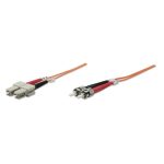 Intellinet cable de fibra óptica de 3 metros con conectores ST-SC, ideal para centros de datos, SKU 470124