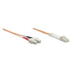Intellinet Cable de fibra óptica 5.0m con conectores LC-SC, InfiniBand, 5 metros, color naranja. SKU 470391