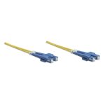 Intellinet 470605, cable de fibra óptica e InfiniBand, 1 metro, con conector SC de color amarillo
