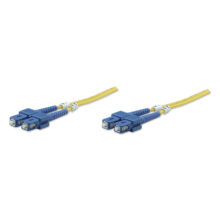 Cable de fibra óptica InfiniBand Intellinet de 10 metros con conector SC en color amarillo, SKU 470643