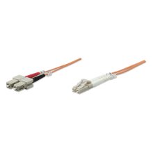 Intellinet Cable de fibra óptica LC-SC M/M de 1.0m en color naranja para InfiniBand, SKU 471251