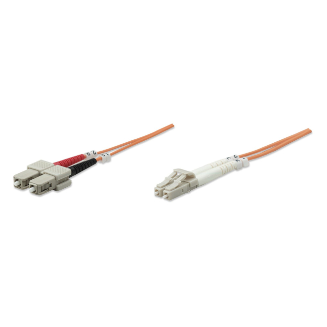 Intellinet Cable Fibra Óptica LC-SC M/M 1.0m Naranja Intellinet Cable de fibra óptica LC-SC M/M de 1.0m en color naranja para InfiniBand, SKU 471251
