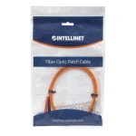 Intellinet 5m LC/ST cable de fibra óptica e InfiniBand color naranja, SKU 471336, ideal para cableado en centros de datos