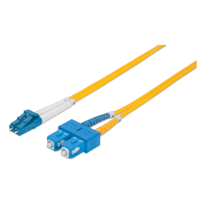 Intellinet Cable de Fibra Óptica y InfiniBand 10 m LC SC Amarillo Cable de fibra óptica Intellinet de 10 metros, conectores LC a SC, amarillo, SKU 473996
