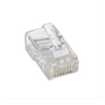 Conector RJ-45 Transparente para cableado de red de alta velocidad Intellinet 502375, adecuado para configuraciones Cat6.