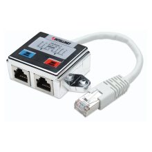Distribuidor RJ45 modular Intellinet Cat5e, SKU 504195. Ideal para conexiones de red eficientes.